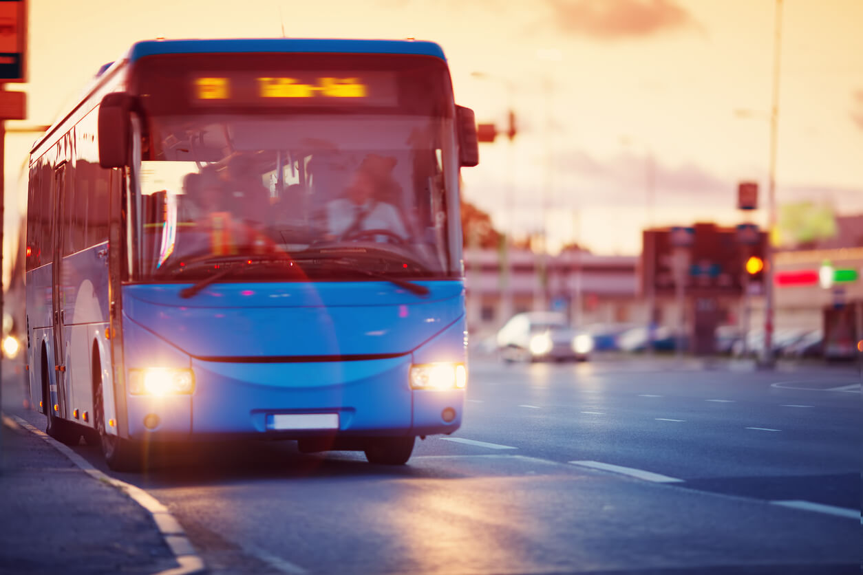 Bus Approaching Stop